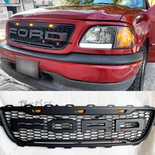 Raptor Style Upgrade Front Grille For FORD F150 F-150 1999-2003 Grill W/ letters