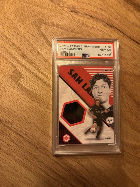 Sam Lammers Daka Frankfurt 21-22 Jersey 33/40 PSA 10