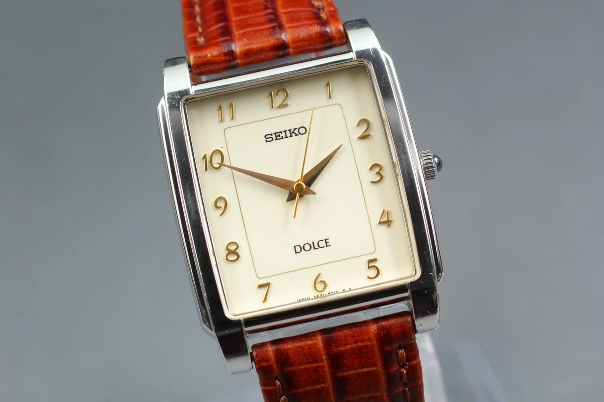 Preços baixos em Caso de Prata Seiko relógios de pulso Quadrado | eBay