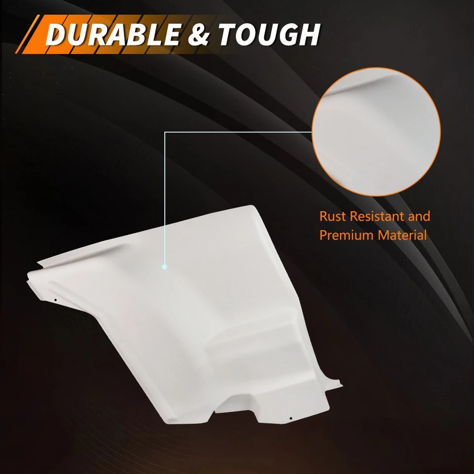 Para 72-81 Camaro Firebird L&R Apoyabrazos Traseros Plástico Inferior Asiento Paneles Laterales Blanco Foto 2 de 4