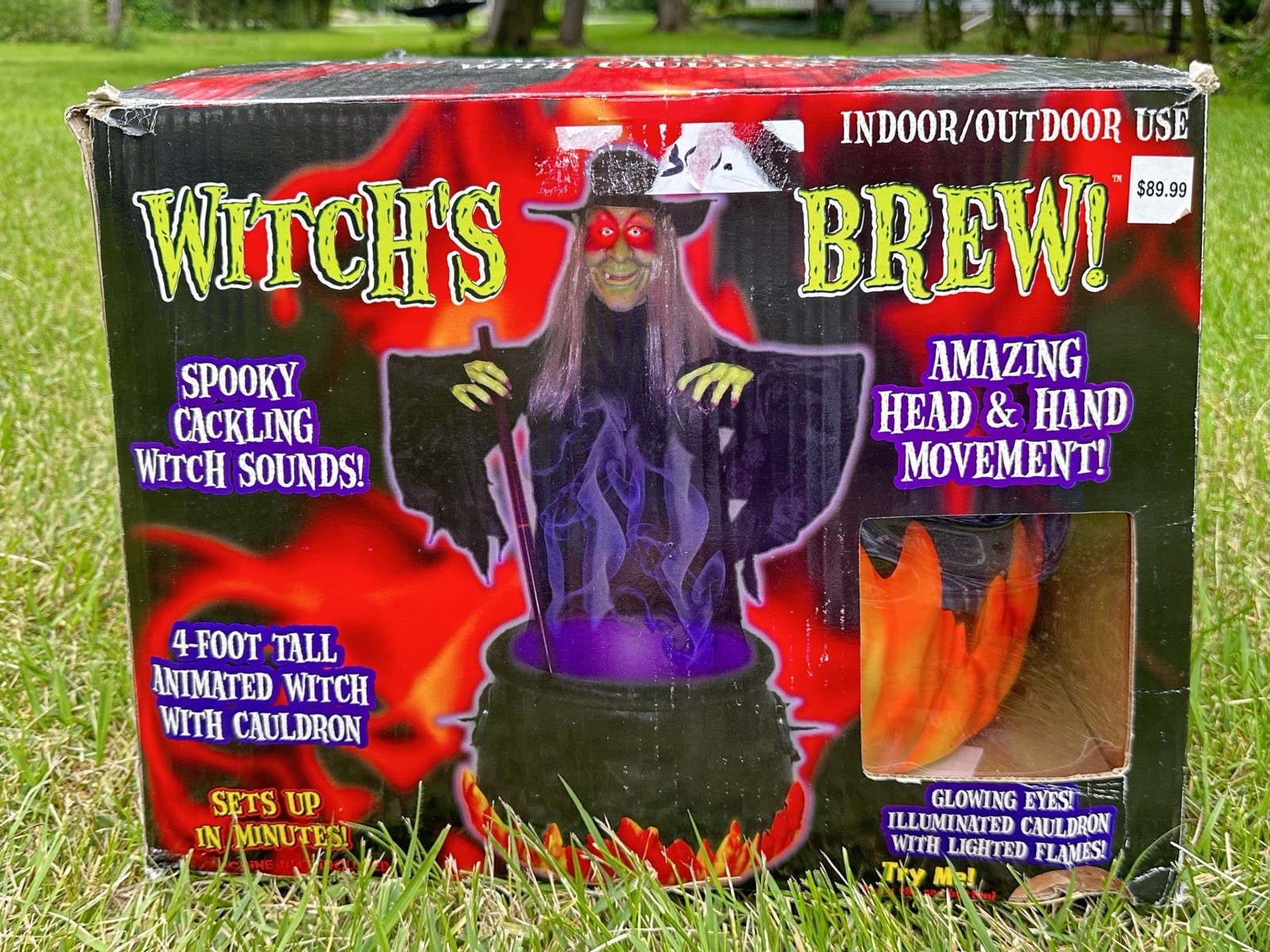 Tekky Toys Witch's Brew Animated Halloween Prop W/Sound Working See Video!!