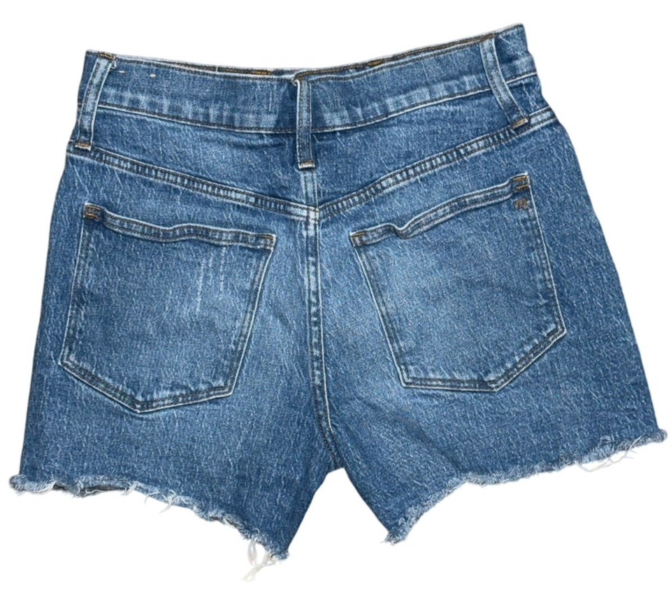 Madewell Womens Jean Shorts The Perfect Jean High Rise Cut Off Sz 27