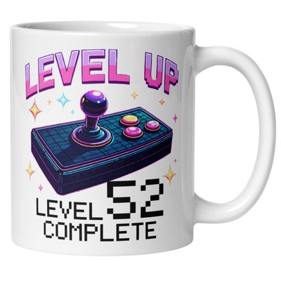 Momentals  Tasse 52. Geburtstag | Gamer & Spruch | Level UP - Level 52 Completed
