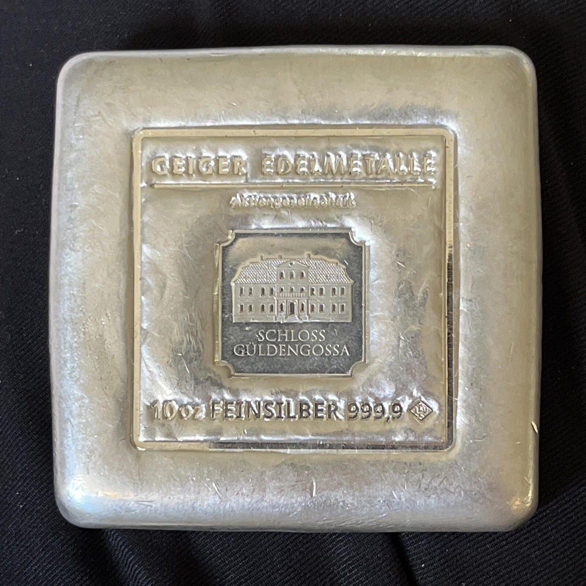 Geiger Edelmetalle 10-oz Silver Original Cast Bar | eBay