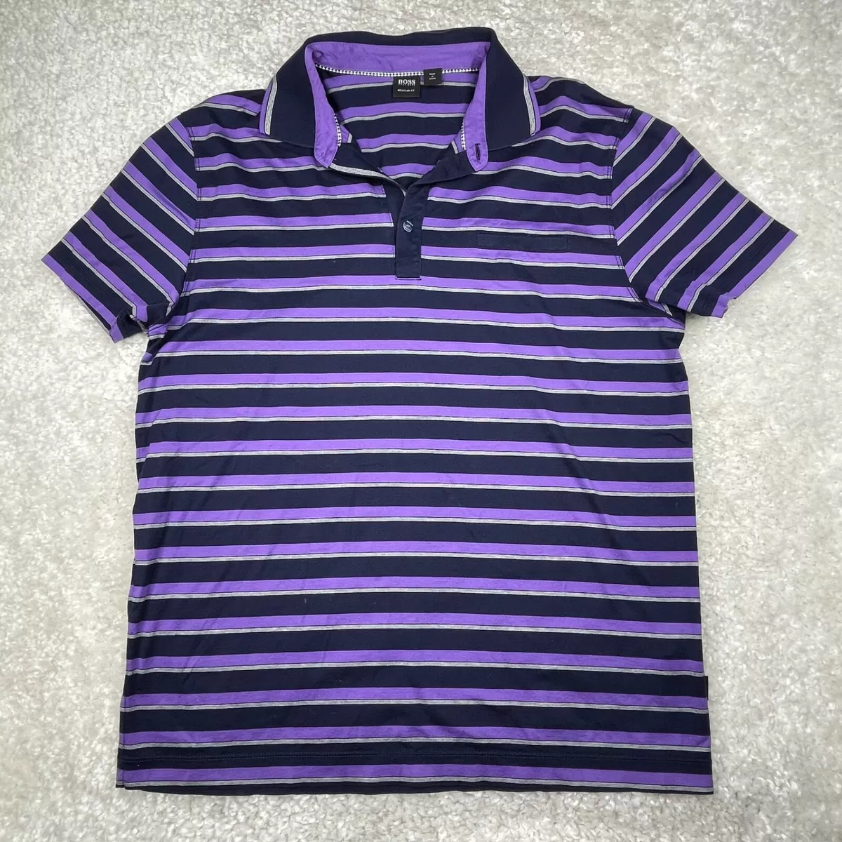 Hugo boss purple polo cheap