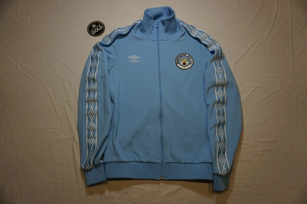 Umbro Manchester City FC track jacket blue / white / soccer / futball /  football | eBay