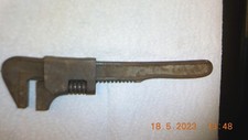 Vintage Monkey Pipe Wrench Adjustable 11" Made In USA Steamfitter Automotive