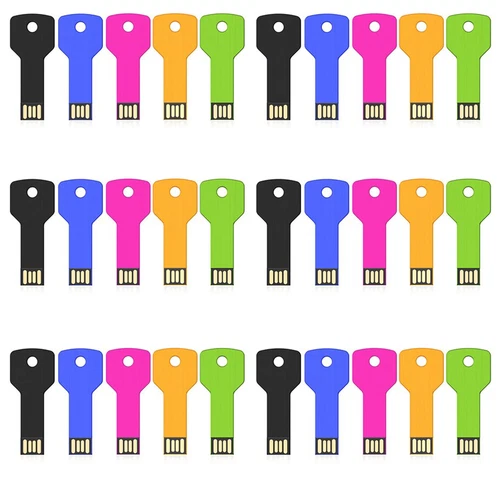 Wholesale USB 2.0 5/10/ 100PCS 2GB 4GB 8GB 16GB 32GB 64GB Metal USB Flash Drive 