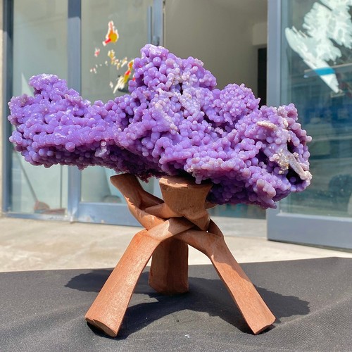 Natural Purple Grape Agate - Botryoidal Chalcedony Mineral Display - 7.37LB - 第 5/16 張圖片