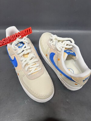 WOMEN S NIKE AIR FORCE 1 07 PRM LA FLEA [DV223-100] SAIL AF1 SZ 12 / MEN S 10.5