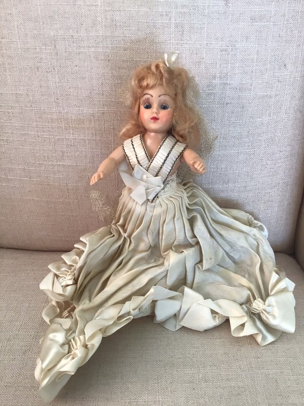 Vintage, 1948 Duchess Doll Corp., Design Copyright, Approximately 7”, Wedding.