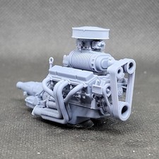 Blown 2nd Gen Sbc Model Engine Resin 3d Printed 124-18 Scale Blown 2nd Gen Sbc Model Engine Resin 3d Printed 124-18 Scale