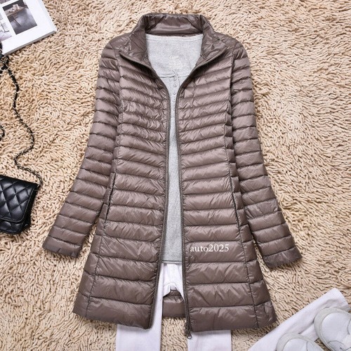 Packable Ultralight Parka Women Long 90% Duck Down Jacket Coat Overcoat Puffer B - Picture 23 of 39