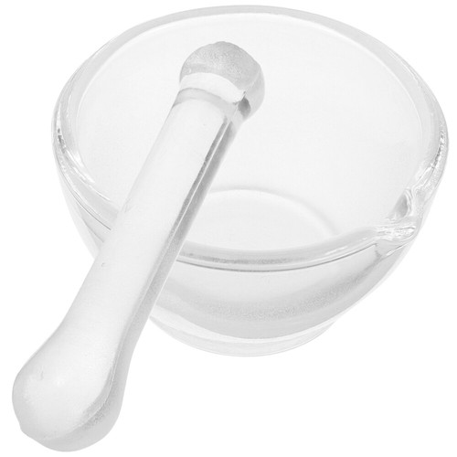 1 Set of Household Pestle Medicine Medicine Grinding Bowl Glass Pestle Grinding - Picture 7 of 12
