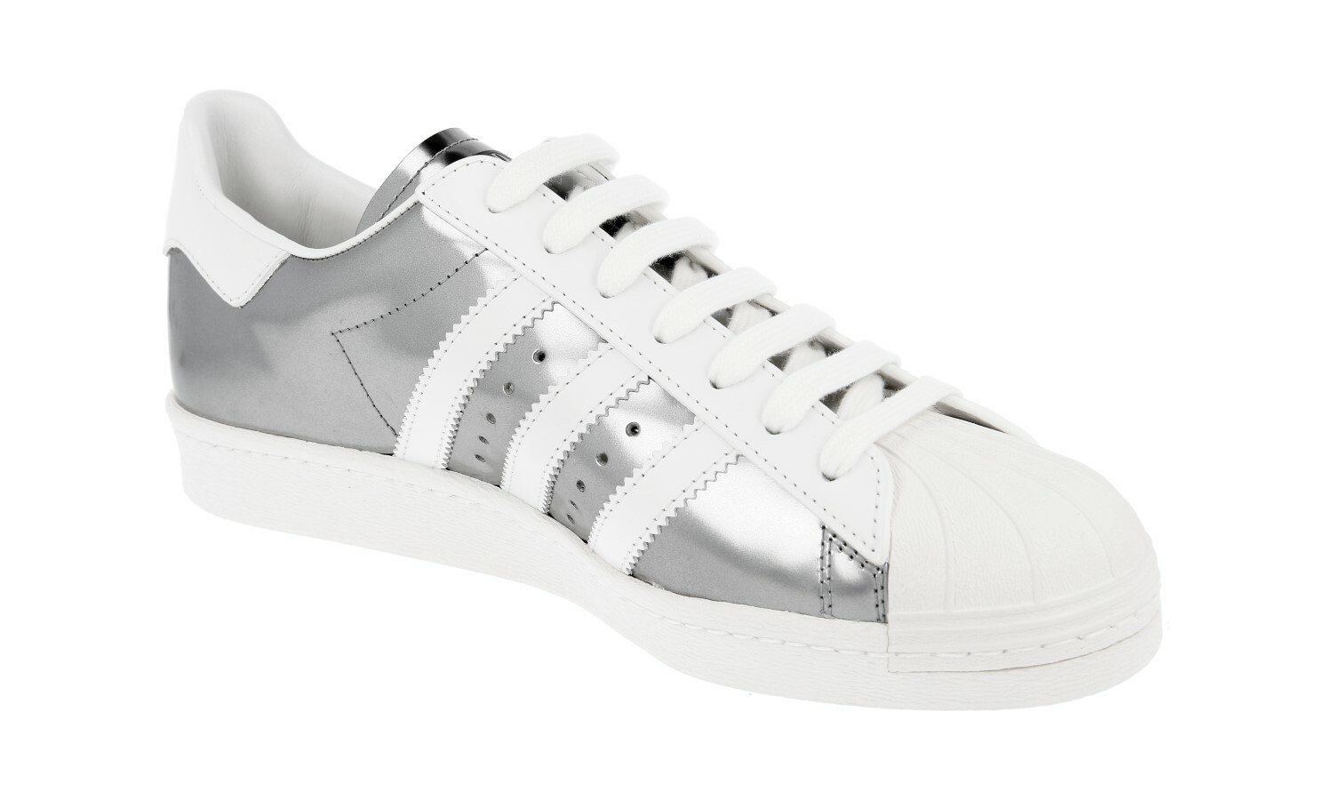 PRADA x ADIDAS Limited Edition Superstar Trainers 2EG321 White/Silver image 7