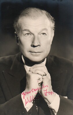 William Fox britischer Charakter Schauspieler signed 5x3 s/w Foto handsigniert Omen III