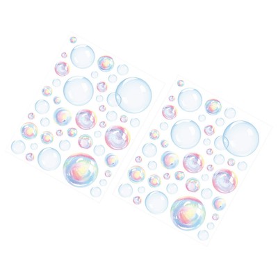 2 Sheets Room Wall Stickers DIY Bubbles Decal Wallpick Living Decor The ...