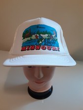 Vintage Branson Missouri Mesh Snapback Truckers Hat. Fishing logo