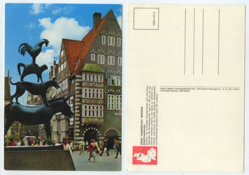 64152 - Bremen - Stadtmusikanten - alte Ansichtskarte - Bild 1 von 1