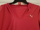 juniors girls  pink pullover long sleeve shirt w/ hood. size large EUC  vneck.  — photo 2