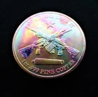 Molon Labe " Come and Take It " Toned 1 ounce copper round .999 Fine Copper