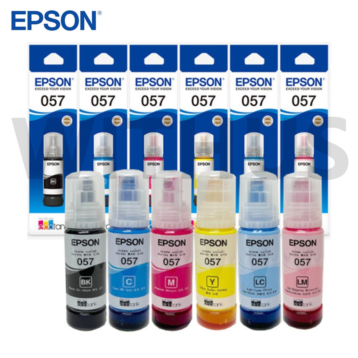 EPSON 057 Ink Bottle 6 Color Pack Set for L8050 L18050 Genuine
