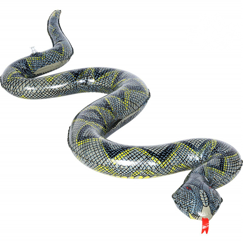 Lifelike Inflatable Snake,Snake Halloween Prank Props,Fake Anaconda Animal Pool eBay