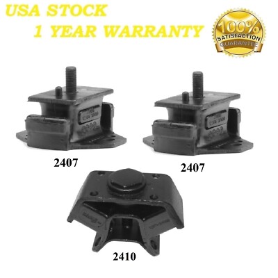 3PCS MOTOR & TRANS MOUNT FIT TOYOTA CELICA, CORONA 2.2L 2.4L