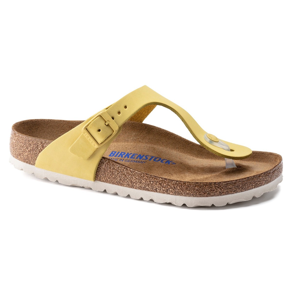 Birkenstock Nubuck Suede Leather GIZEH Popcorn BNIB 1021377 SOFT