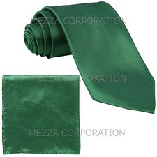 New Men's Vesuvio Napoli Chinz Neck Tie Necktie  Hankie Set Prom Teal Green