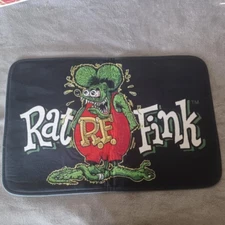 15" x 23" Non Slip Hallway Garage Bathroom Kitchen Entryway Rat Fink RF Rug