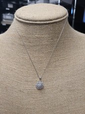 Sterling Silver 1/10 Ct Diamond Necklace 200