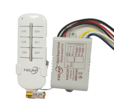 Three Ways ON/OFF 220V Wireless Receiver Lamp Light RF Remote Control Switch
