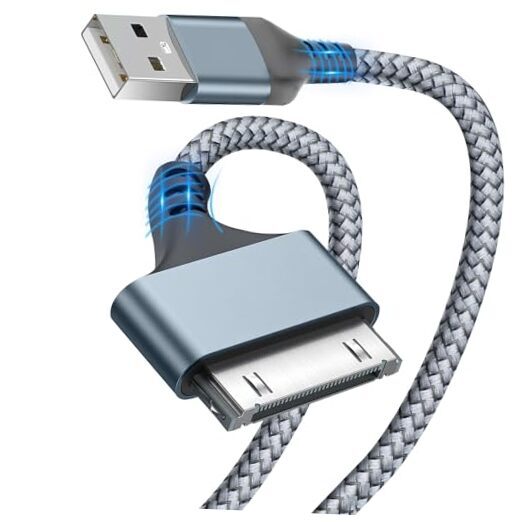 (6 Feet) for iPhone 4 Charging Cable MFi Certified USB to 30 Pin Old 2M/6.56FT