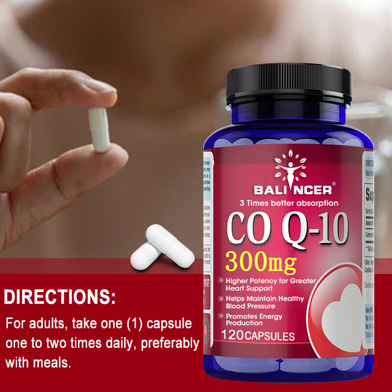 Co Q10 300 Mg Capsule - Supporta la salute del sistema cardiovascolare e nervoso foto 2
