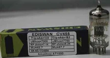 CV455 ECC81 Ediswan NOS NIB "O" getter made in England Amplitrex tested 1MP