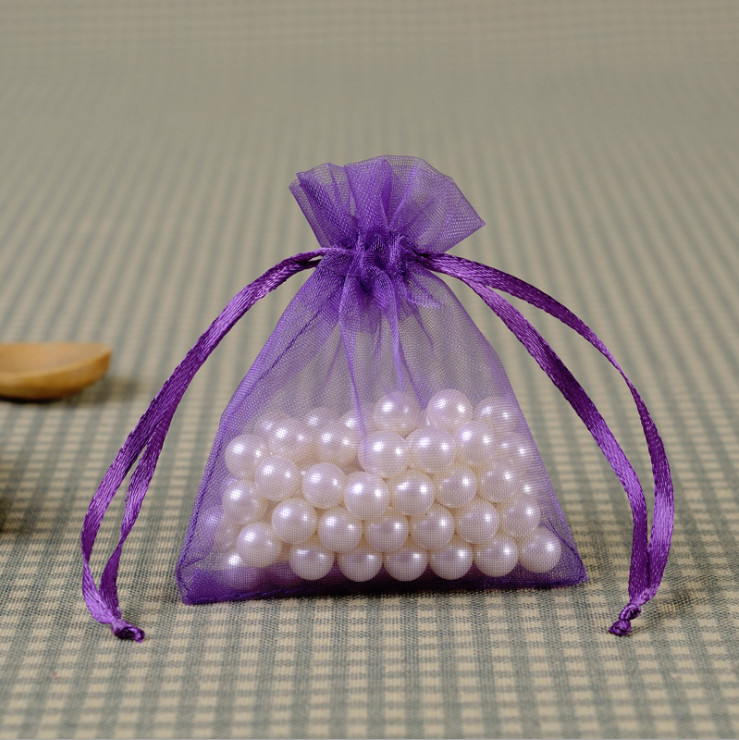 Reino Unido 20-100 piezas Bolsas de regalo de organza Boda Fiesta Favor Navidad Joyería Bolsas de dulces