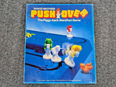 Vintage Complete Push Over Piggy Back Marathon Board Game Parker Brothers 1981
