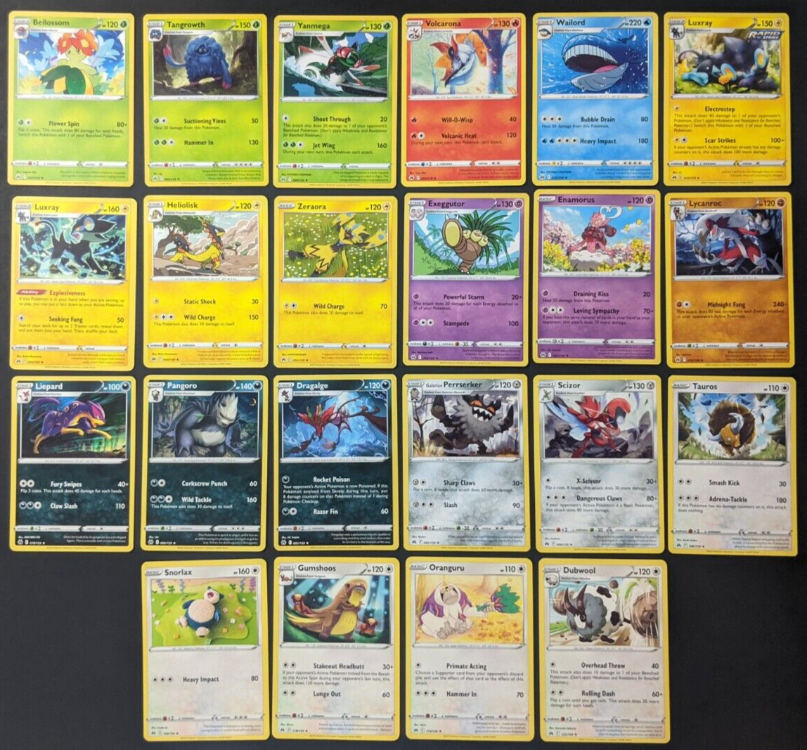 Chon チョン　1st 2nd 3rd 名盤3枚セット　GROW y Crown Zenith Non-Holo Rare SET Pokemon TCG 22 Card Collection LOT