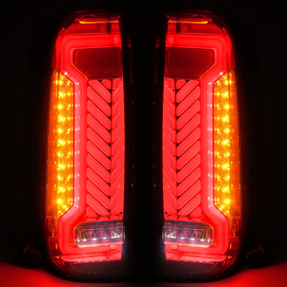 Par de luces traseras secuenciales LED de humo DOT para Nissan Frontier 2005 06 2007-2021 Foto 2 de 4