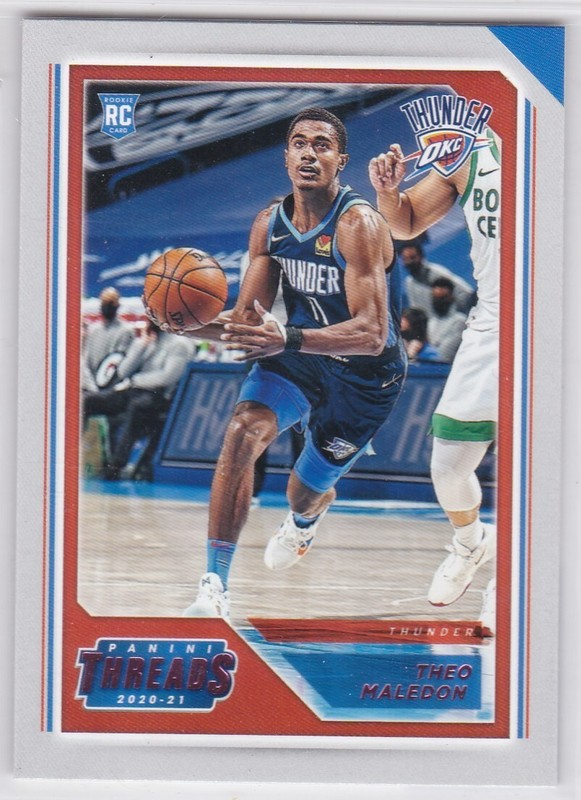 2020-21 Chronicles Basketball Rookie Threads Pink Theo Maledon RC #99