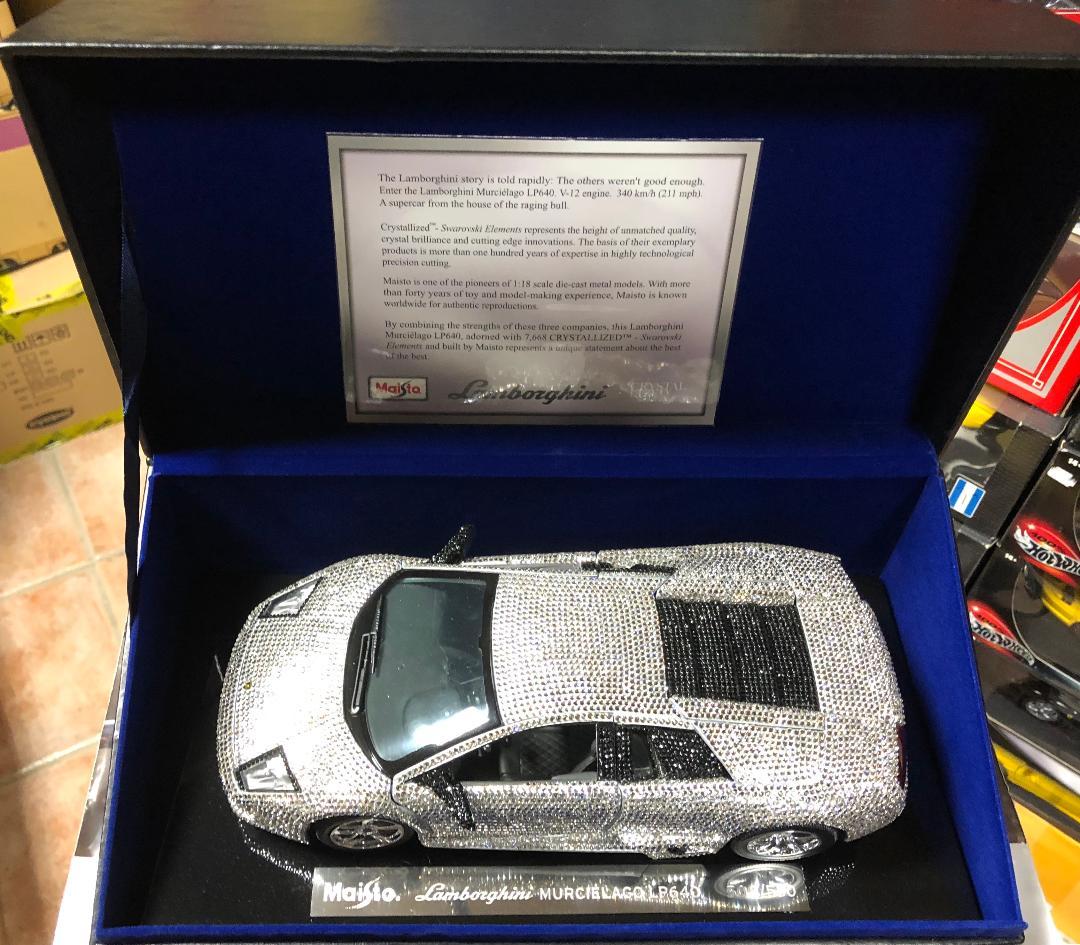 LAMBORGHINI LP640 MURCIELAGO SWAROVSKI CRYSTAL BODY 1:18 MAISTO