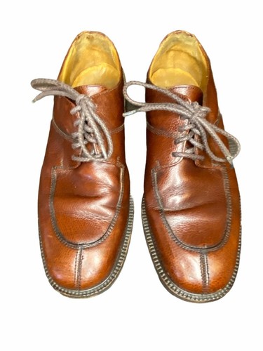 COLE HAAN BROWN COGNAC LEATHER OXFORD 