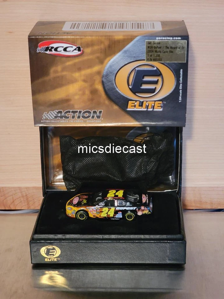 VHTF 2004 Jeff Gordon #24 Dupont Wizard of OZ 1:64 Nascar RCCA Diecast Elite - Image 2 of 4