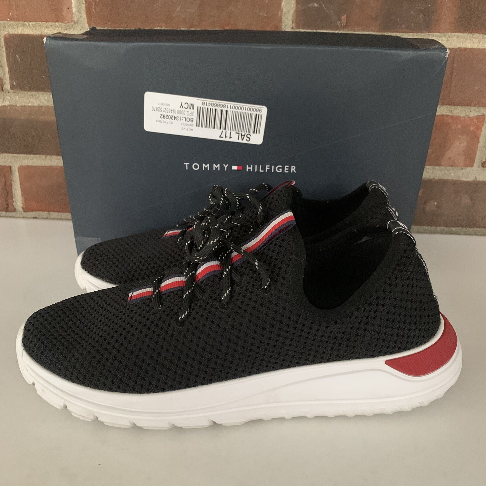 Tommy Hilfiger Noelen Women\u0026#039;s Black Lace Sneakers US 9 M | eBay