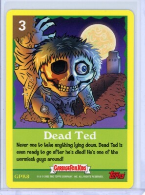 Garbage Pail Kids スケッチカード Dead Ted 2005 Garbage Pail Kids ANS4 DEAD TED Game Card #GPK8 | eBay