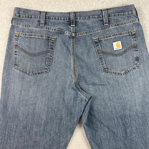 Carhartt Jeans Mens 40 Blue Relaxed Fit Denim Pants Straight Leg Workwear - Afbeelding 10 van 12