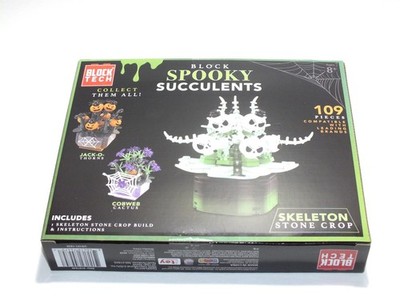 Block Tech Spooky Succulents Skeleton Stone Crop Puzzle Pieces Flower Game