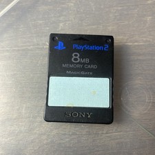 Official OEM Sony PlayStation 2 SCPH-10020 PS2 Black 8 MB Memory Card