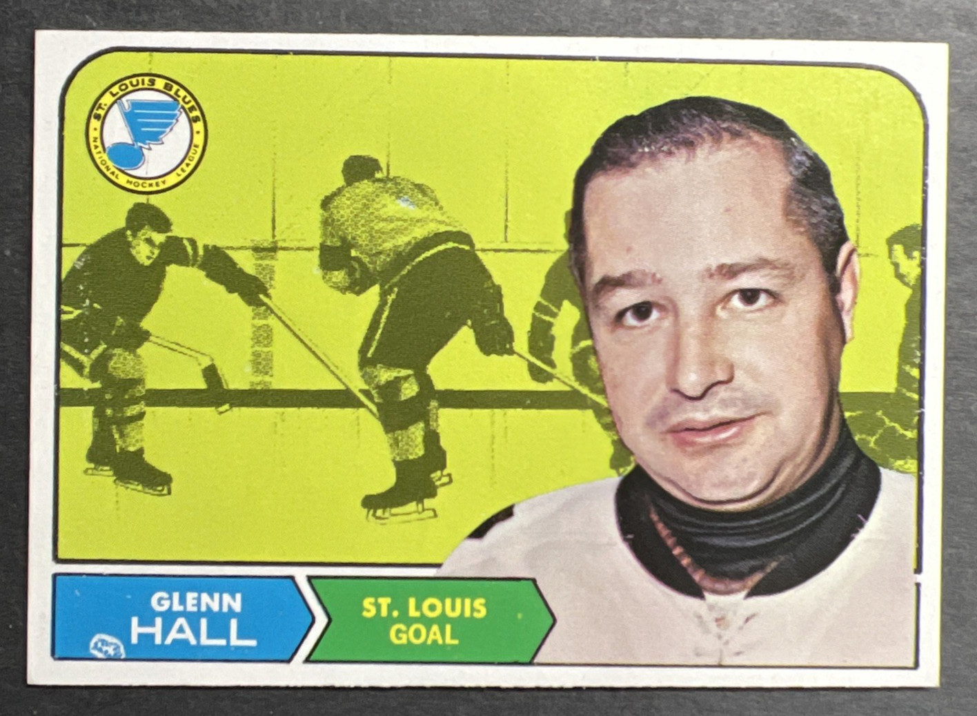 1968-69 Topps GLENN HALL #111 St. Louis Blues Goaltender HOF